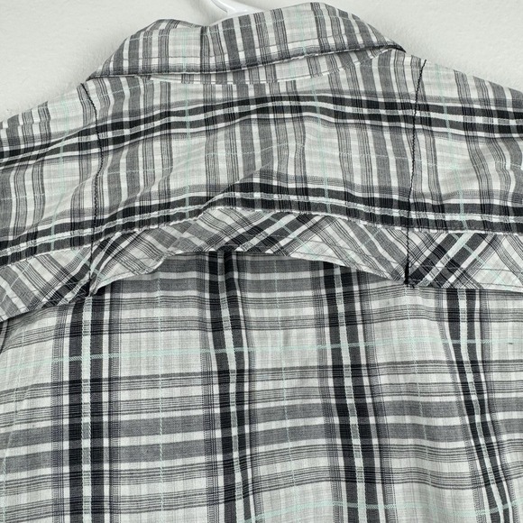 COLUMBIA‎ Womens Vented Hiking long sleeve button roll tab plaid shirt - M - Picture 6 of 12